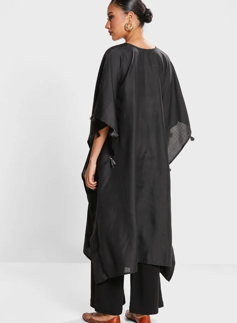 INDDUS Tassel Detail Kaftan Kurti