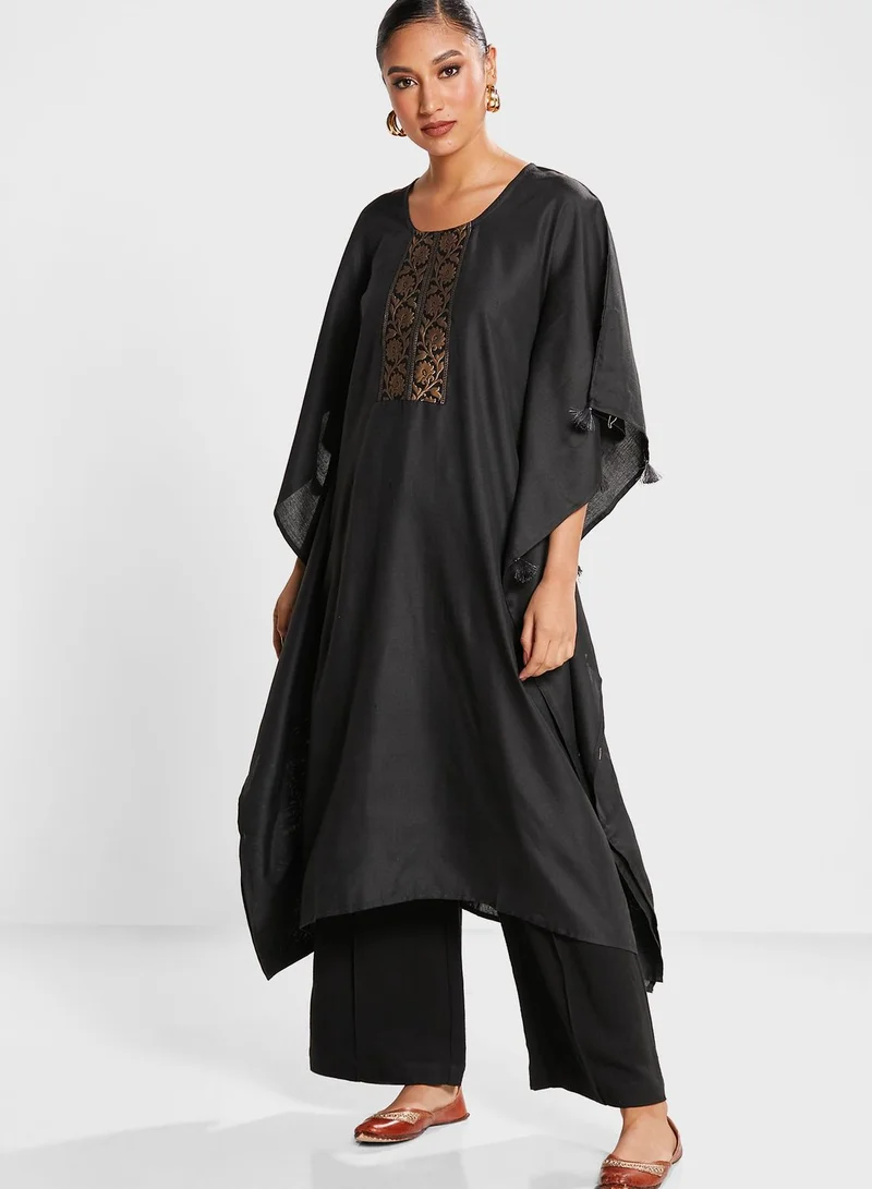 INDDUS Tassel Detail Kaftan Kurti