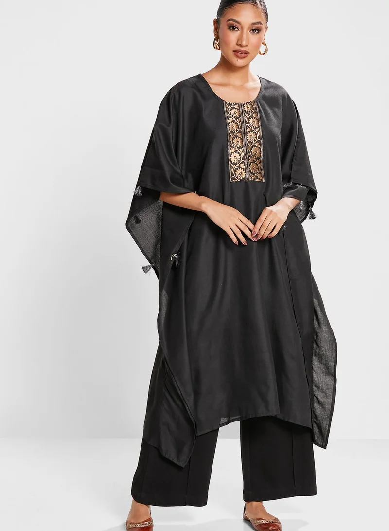 INDDUS Tassel Detail Kaftan Kurti