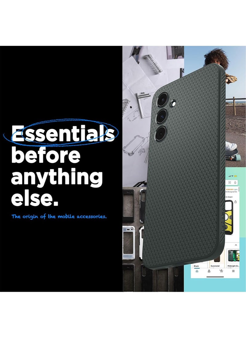 Spigen - Liquid Air for Samsung Galaxy A55 Case Cover - Abyss Green - Image 1