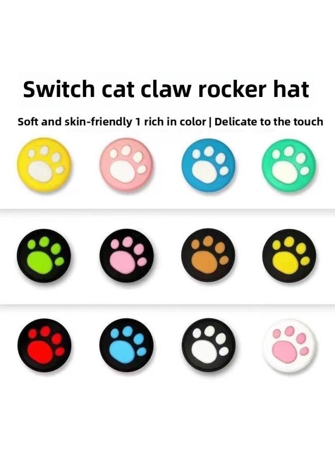 general Handheld Machine Ck Cat Claw Ste Silicone Cap 1 Collection Switch Universal Oled Nintendo E Protective Case 112amdNS-Product Color:Green Background And White Claws 【4 Pack】 Remote Sensory Cap-oled/n - Image 3