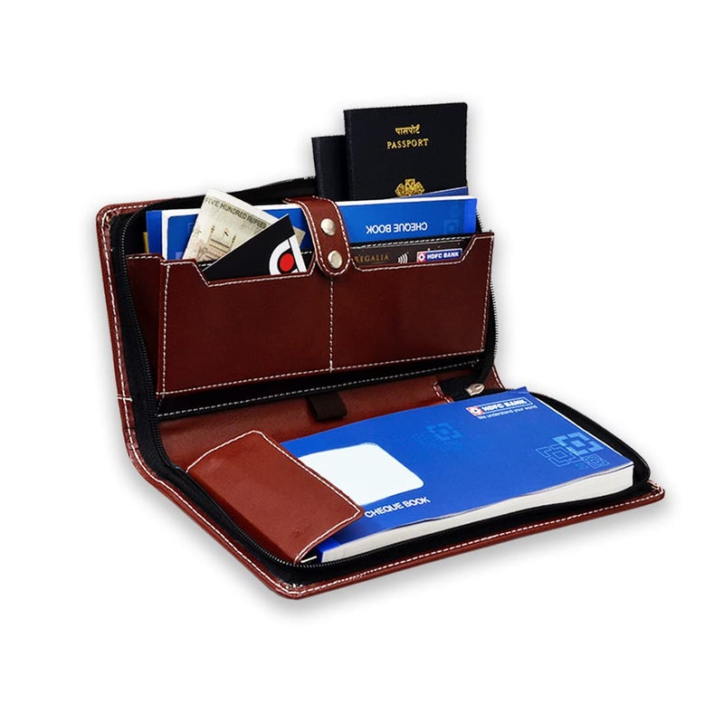 COI File Cover for Documents/Cheque Book Holder Brown/Folder Organiser/Set of 3 - Image 5