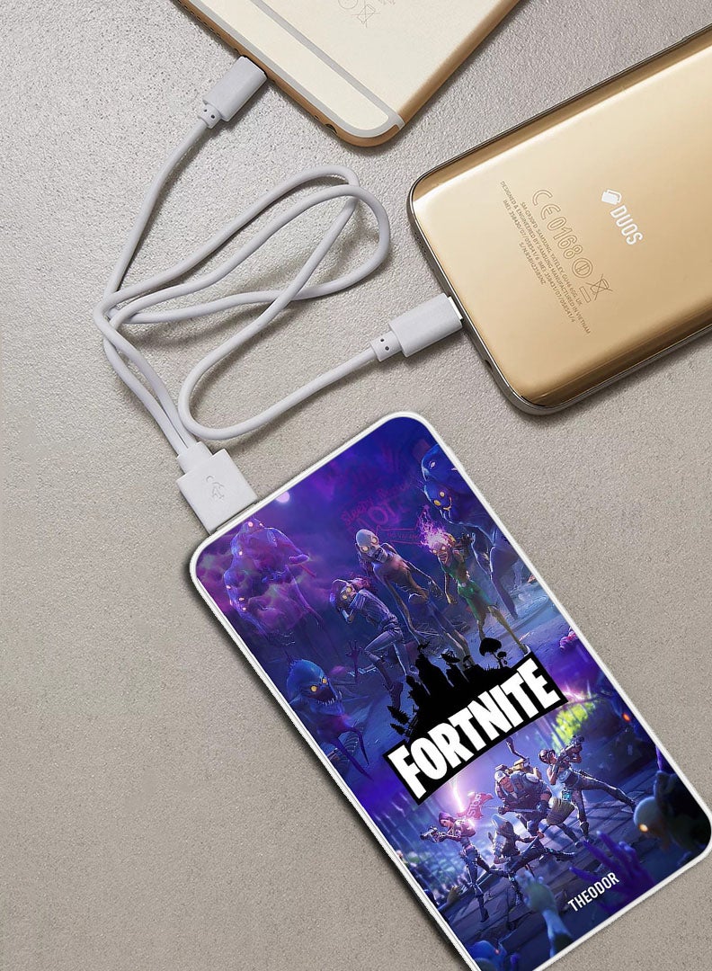 Theodor 10,000 mAh Super Fast Charging Ultra Compact Power Bank with Quick Charge & Power Delivery, Portable Charger For iPhone and Android Fortnite - Image 2