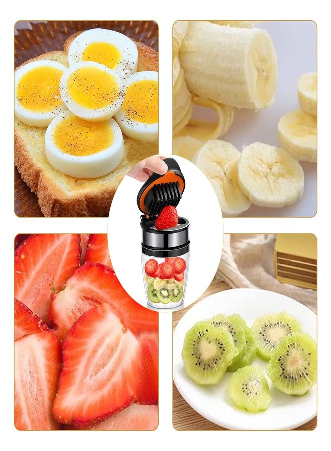 XPAPOV Strawberry Slicer Egg Slicer Stainless Steel for Soft Fruit with Anti-Slip Base, Quickly Making Fruit Vegetable Salad - Image 3