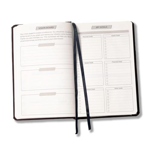 COI 2026 A5 Productivity Planner Kit | Undated | Hard Bound |288 Pages |12 Monthly Planners + Pocket Meal Planner + Stickers + Bookmarks l Activity Tracker l Monthly Review Pages l to do Lists (Brown) - Image 4