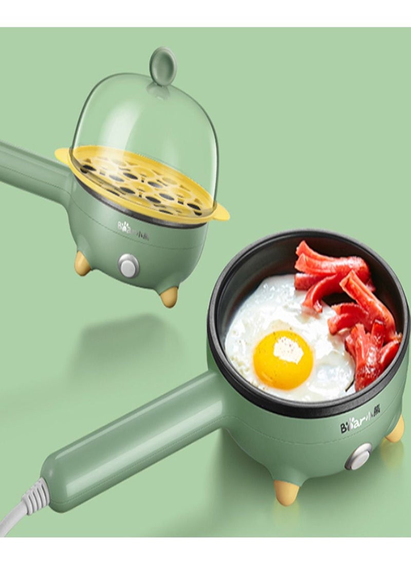 Bear - Automatic Electric Rapid Egg Boiler Fry Pan 350W Small Multifunction Non-stick Frying Cooking Pan With Steamer Cooker For Home Breakfast (3Pin Au/Cn Plug) - Image 1
