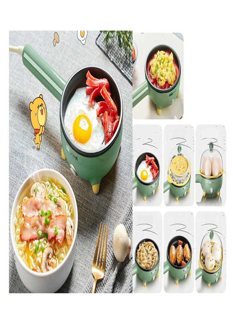 Bear - Automatic Electric Rapid Egg Boiler Fry Pan 350W Small Multifunction Non-stick Frying Cooking Pan With Steamer Cooker For Home Breakfast (3Pin Au/Cn Plug) - Image 1