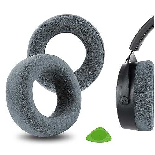 Geekria Comfort Extra Thick Velour Replacement Ear Pads for Beyerdynamic DT 700PROX/ 900 Prox Headphones Ear Cushions, Repair Parts (Grey) - Image 1