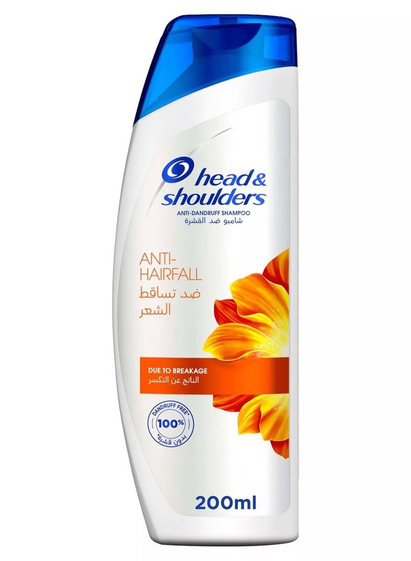 Head & Shoulders ANTI-DANDRUFF SHAMPOO ANTI-HAIRFALL DUE TO BREAKAGE 200ml - Image 1
