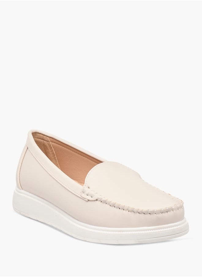 Flora Bella By Shoexpress Women Solid Slip-On Loafers  - Image 1