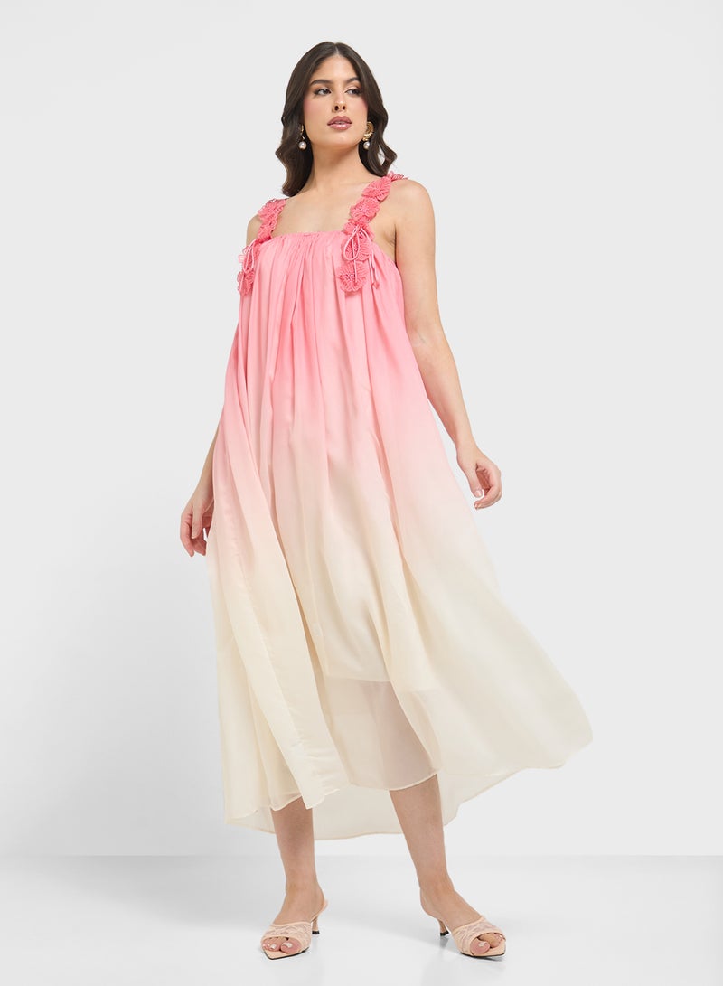 ELLA Ombre Print Dress  - Image 4