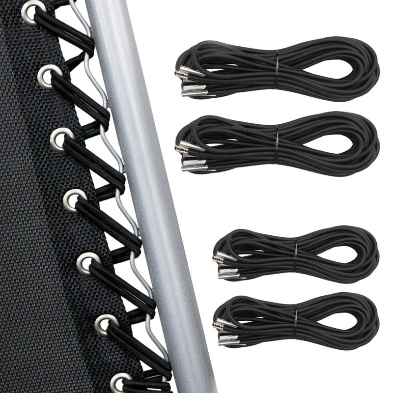 UNEEDE 4 Cords Zero Gravity Chair Replacement Cord Antigravity Chair ReplacementUniversal Repair Cord Kit for Repairing Zero Gravity ChairBlack