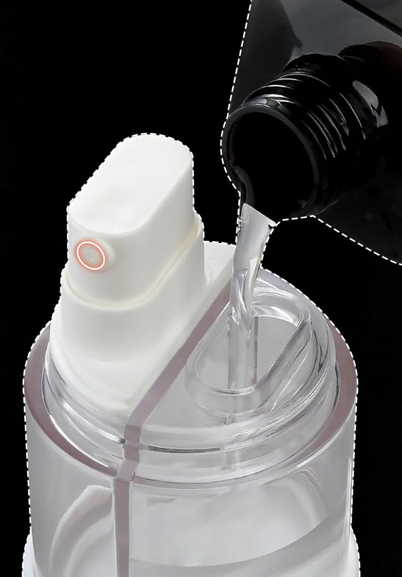 Lyrovo 4-in-1 Travel Essential Kit Spray Bottles & Pump Bottles Dispenser, Travel Containers for Toiletries, Refillable Travel Accessories for Cream Toners Lotion (White) - Image 3