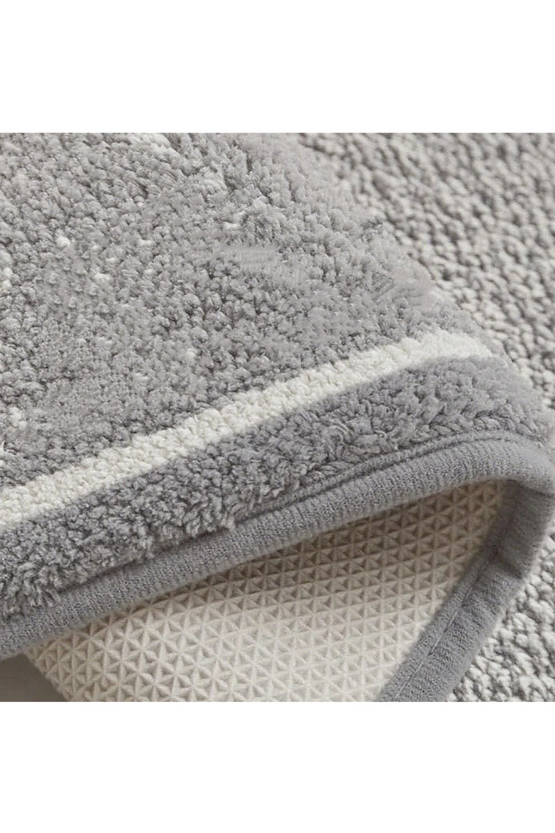 كي واي دي سجادة حمام منحنية سجادة حمام منحنية شكل سجادة, Non -Slip Soft Absorbent Bath Mat for Shower, Toilet, الحمام Floor 45x100cm. - Image 2