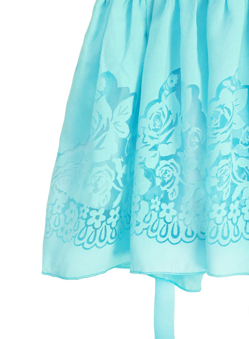 كيدابهو فستان سموكد للفتيات من كيدز - أزرق فاتح - Image 2