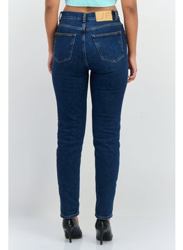 SELECTED FEMME Women Slim Fit Washed  Denim Jeans, Blue  - Image 3