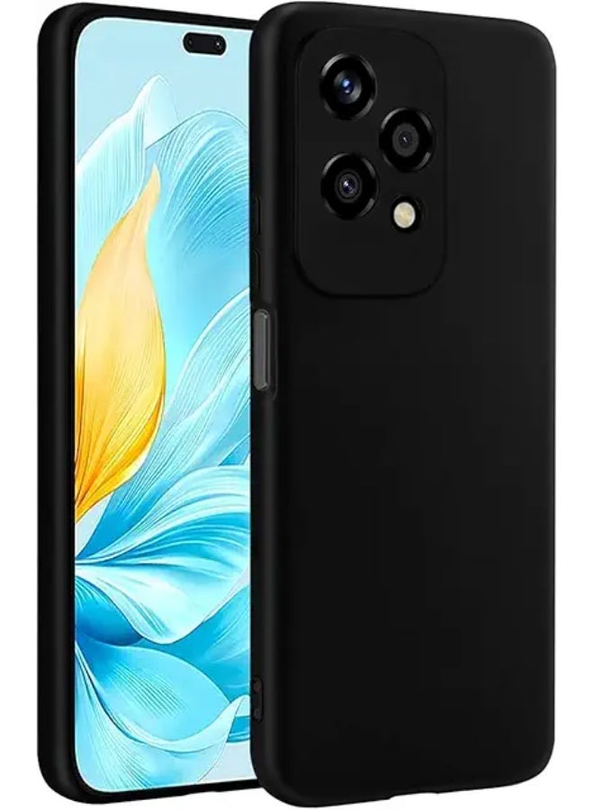 Protective Cover For Honor 200 Lite , Slim Fit Soft Back TPU Case Flexible Silicone Cover Compatible For Honor 200 Lite - Black