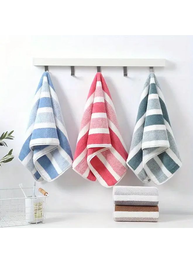 8pcs Grey Bath Towel Set Two Tone Striped Design Hotel Quality Ultra Soft Ultra Absorbent Lint Free Includes 2 Bath Towels 2 Hand Towels 4 Washcloths Premium Daily Bathing - Image 5