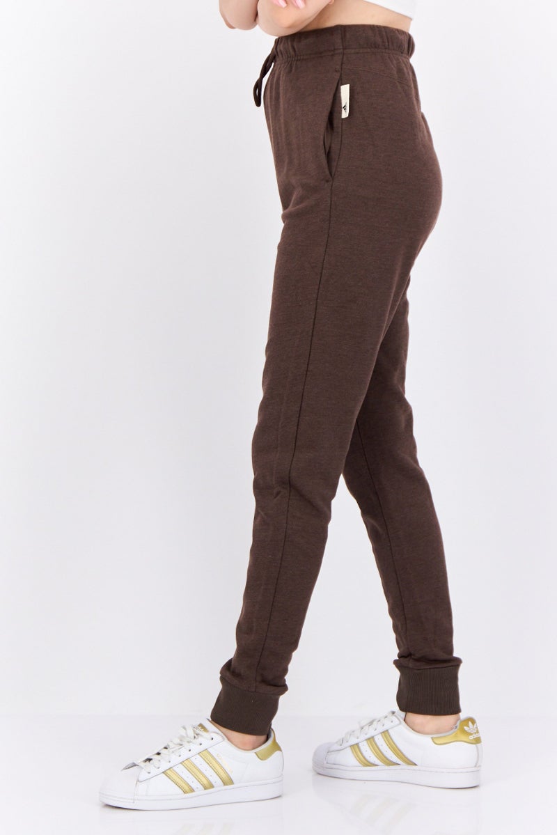 Adidas Women Regular Fit Training Sweatpants, Brown  - Image 2