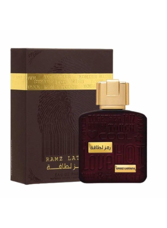 Lattafa Perfumes Ramz Lattafa Gold for EDP - Eau De Parfum 100ML (3.4oz) | Creamy and Deep | Elegant Blend with Pineapple,Guaiac Wood,Apple,Patchouli,and Vanilla | Everyday Essential | by Lattafa - Image 1