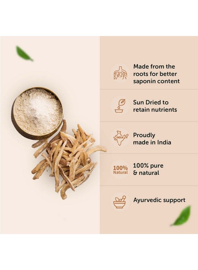 Neuherbs Safed Musli Root Powder - 100 GM | Ayurvedic Support for Vitality & Performance | Herbal Supplement | Support Strength & Stamina Booster - Image 4