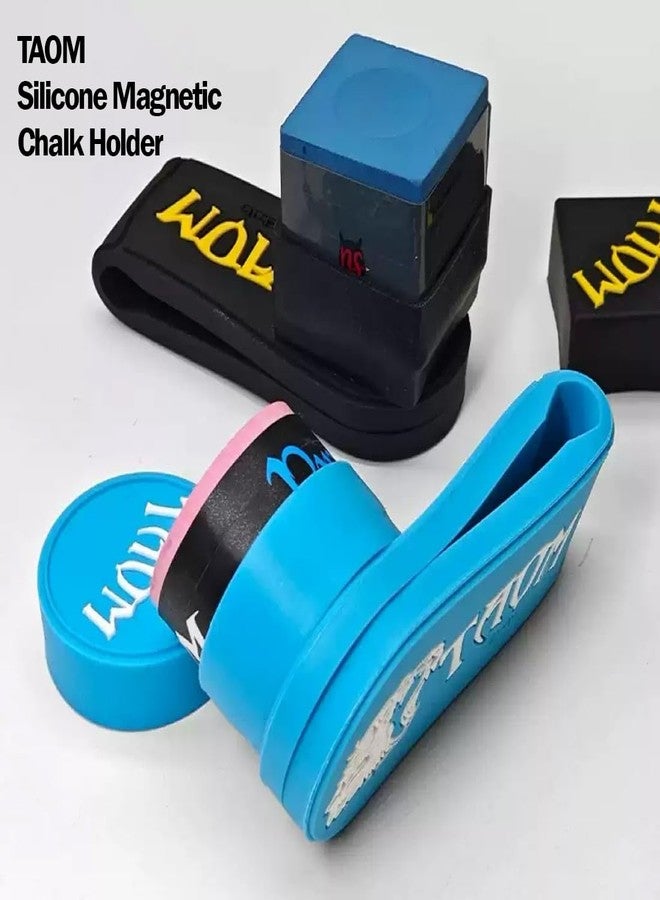 YEUEK TAOM Magnetic Chalk Holder Belt Clip for Round and Square,Portable Pool Cue Chalk Holder with Silicone Clip,Silent Chalk Holder Pool Billiards,Chalk Case Pool Table Accessories - Image 2
