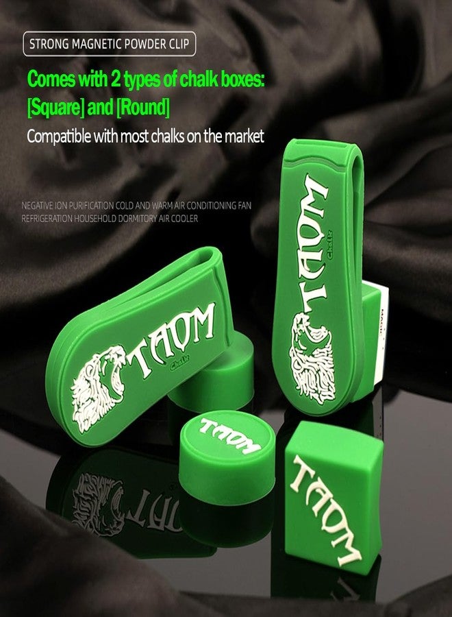 YEUEK TAOM Magnetic Chalk Holder Belt Clip for Round and Square,Portable Pool Cue Chalk Holder with Silicone Clip,Silent Chalk Holder Pool Billiards,Chalk Case Pool Table Accessories - Image 3
