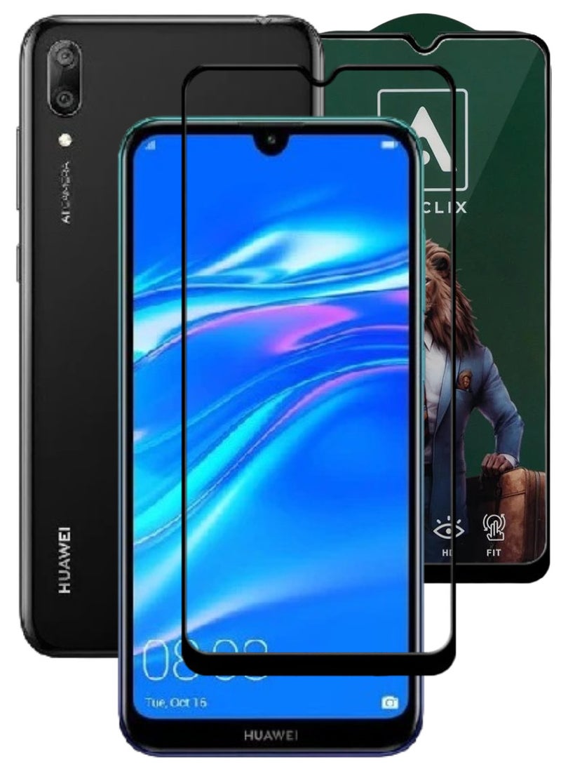 ACLIX Antistatic ESD Dustproof Premium Quality High Definition Tempered Glass Screen Protector Designed For Huawei Y7 (2019) - Image 1