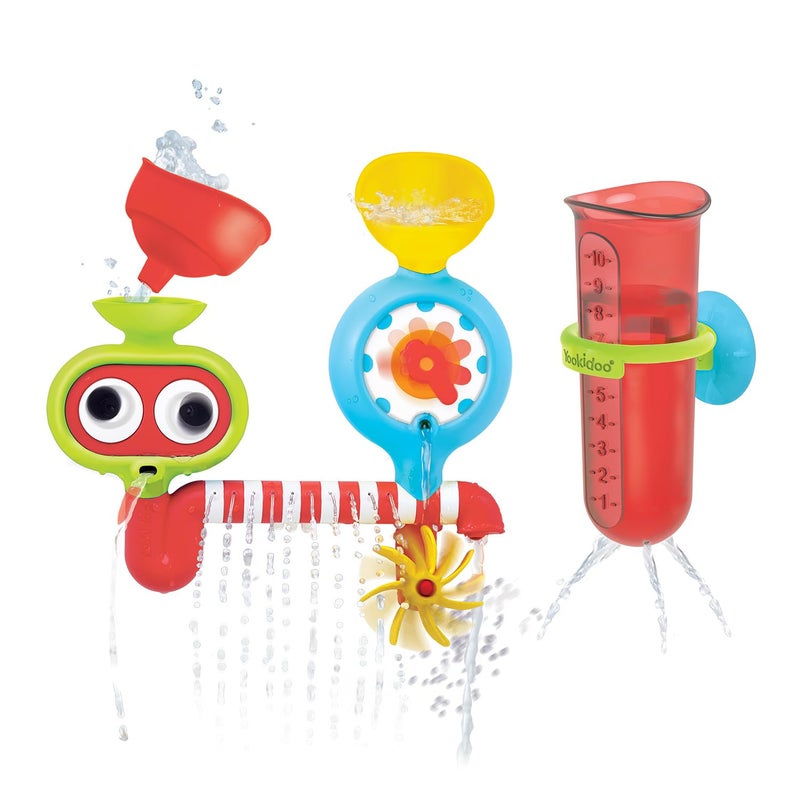 Yookidoo Yookidoo Baby Bath Toy - Spin 'N' Sprinkle Water Lab - Spinning Gear And Googly Eyes For Toddler Or Baby Bath Time Sensory Development - Attaches To Any Size Tub Wall (1-3 Years)  - Image 1