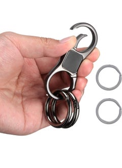 Quick Release Keychain Key Chains for Car Keys Heavy Duty Key Ring Holder Keyring with Clip Keychain Organizer for Men Women Metal Key Chain Holder Key Clips for Keychains Detachable Key Rings