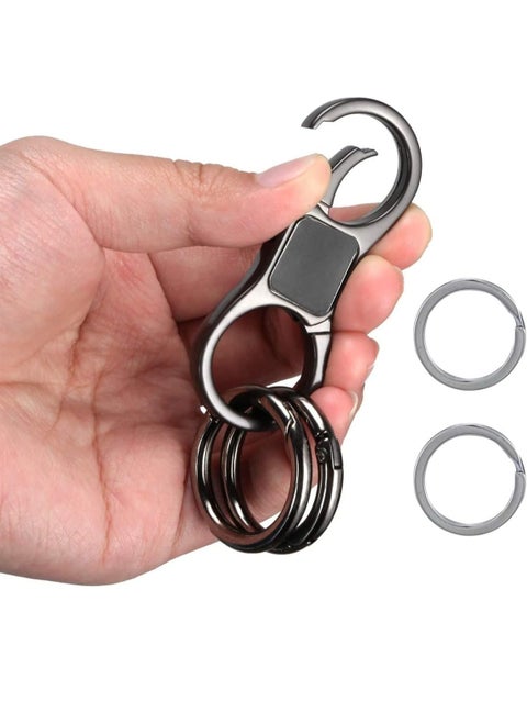 Quick Release Keychain Key Chains for Car Keys Heavy Duty Key Ring Holder Keyring with Clip Keychain Organizer for Men Women Metal Key Chain Holder Key Clips for Keychains Detachable Key Rings