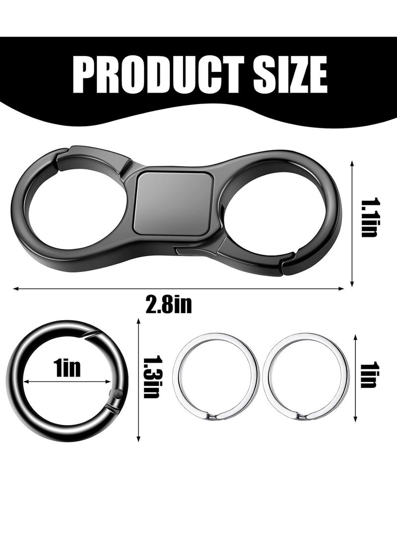 Bukela - Quick Release Keychain Key Chains for Car Keys Heavy Duty Key Ring Holder Keyring with Clip Keychain Organizer for Men Women Metal Key Chain Holder Key Clips for Keychains Detachable Key Rings - Image 1