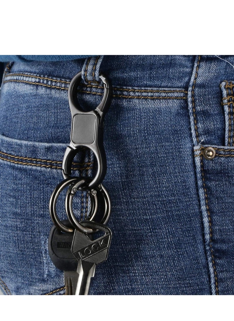 Bukela - Quick Release Keychain Key Chains for Car Keys Heavy Duty Key Ring Holder Keyring with Clip Keychain Organizer for Men Women Metal Key Chain Holder Key Clips for Keychains Detachable Key Rings - Image 1