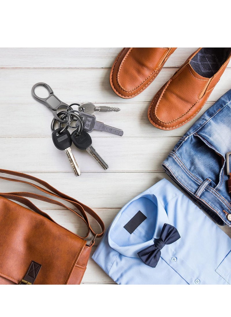 Bukela - Quick Release Keychain Key Chains for Car Keys Heavy Duty Key Ring Holder Keyring with Clip Keychain Organizer for Men Women Metal Key Chain Holder Key Clips for Keychains Detachable Key Rings - Image 1