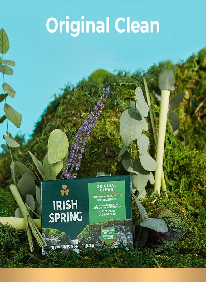 Irish Spring صابون إيريش سبرينغ للترطيب للرجال، صابون بار مرطب، رائحة منعشة ونظيفة لمدة 12 ساعة، صابون للرجال لغسل اليدين والجسم، لطيف على البشرة، 3.7 أونصة صابون بار - Image 3