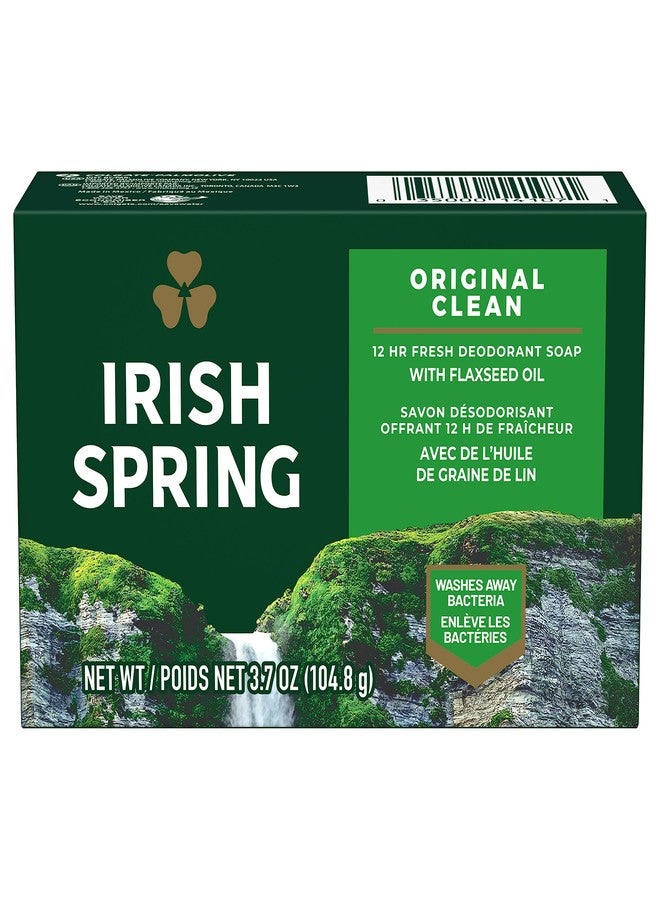 Irish Spring صابون إيريش سبرينغ للترطيب للرجال، صابون بار مرطب، رائحة منعشة ونظيفة لمدة 12 ساعة، صابون للرجال لغسل اليدين والجسم، لطيف على البشرة، 3.7 أونصة صابون بار - Image 1
