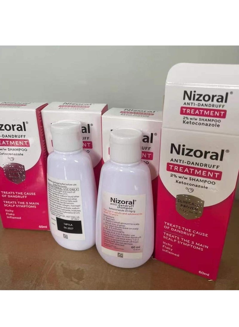 Nizoral Nizoral Legendary Oil - Control and Anti - Hair Loss! Red Version 60ml Silicone - Free Shampoo, Potently Removes Dandruff, Relieves Itching, and Revitalizes Scalp Health  - Image 3
