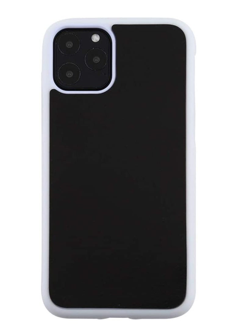 SOLARAE Phone case For iPhone 11 Pro TPU + PC Skin-friendly Anti-Gravity Dropproof Protective Back Cover Simple and compact design, Nano adsorption mobile phone protective cover(White) - Image 5