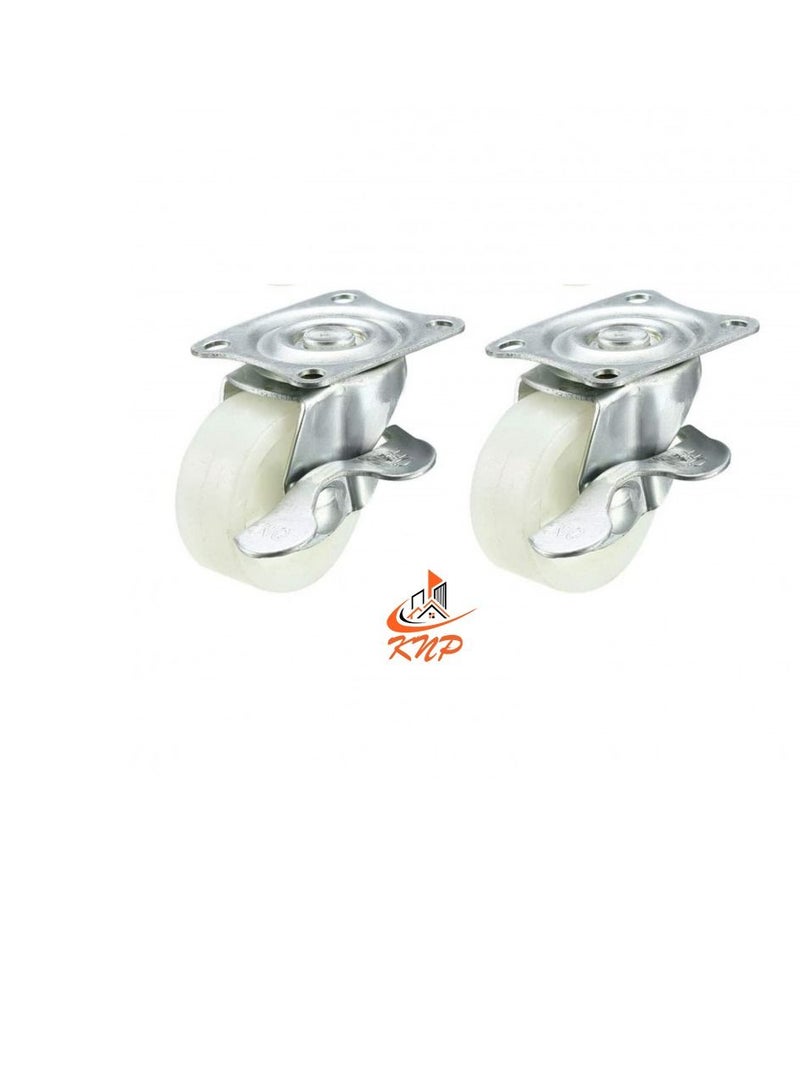 KNP Caster Wheel Nylon 2" With Break - Image 1