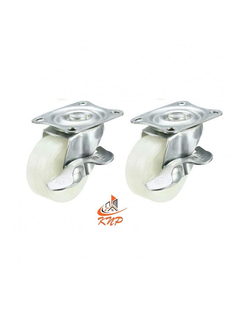KNP Caster Wheel Nylon 2" With Break - Image 2