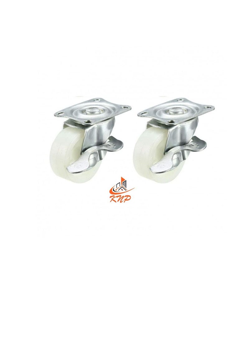 KNP Caster Wheel Nylon 2" With Break - Image 3