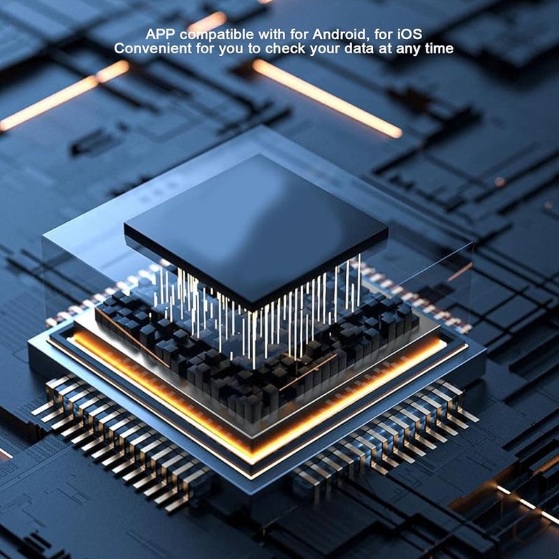 EBTOOLS سمارت رينج لتتبع الصحة واللياقة والنوم مقاوم للماء IP68 باللون الفضي لنظامي iOS و Android - Image 3