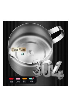 Stainless Steel Oil Filter Pot, 50oz Grease Container with Fine Mesh Strainer, 304 Stainless Steel, Large Capacity, Versatile Oil Filter Vessel, Multi-Function Frying Net Tank for Kitchen/Camping - pzsku/Z3899C2D26F719B07A76AZ/45/_/1717399313/43e019d4-e47f-4380-af10-532c119590f2