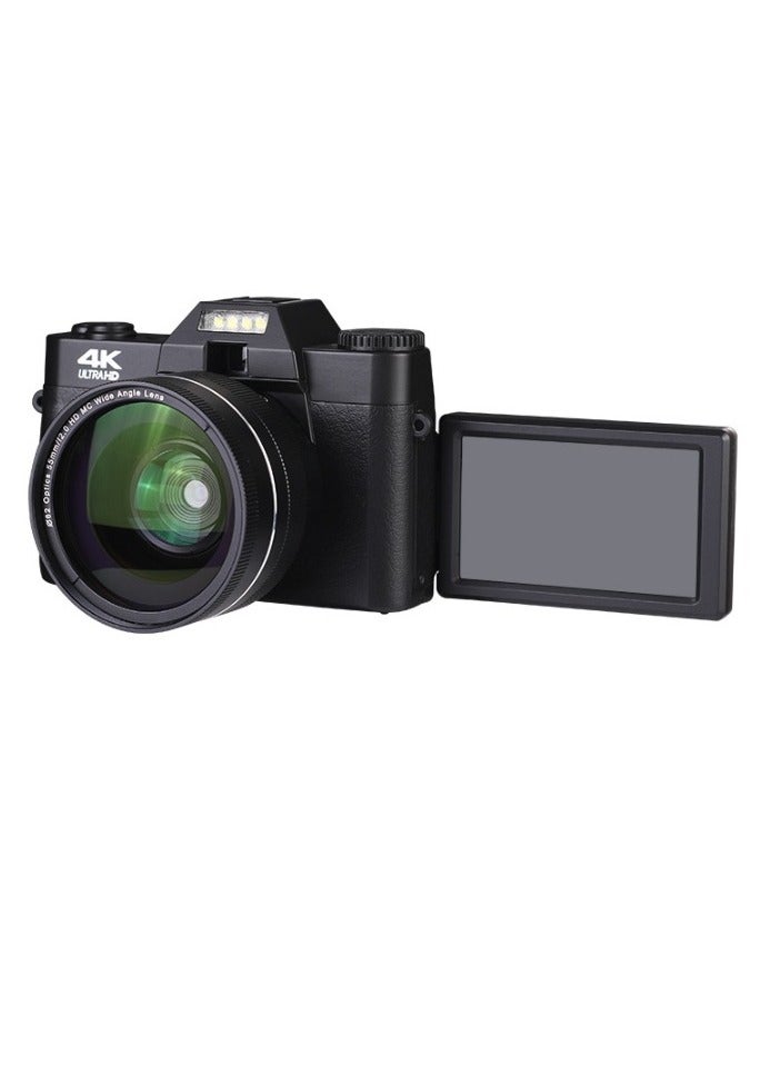 Generic 4K 48MP Digital Camera, Compact And Durable Video Camera, Lightweight And Portable Action Camera With Auto Focus, Video Camcorder For Event Video Recording Photography, (1pc, Black Plus Special Mirror)  - Image 1