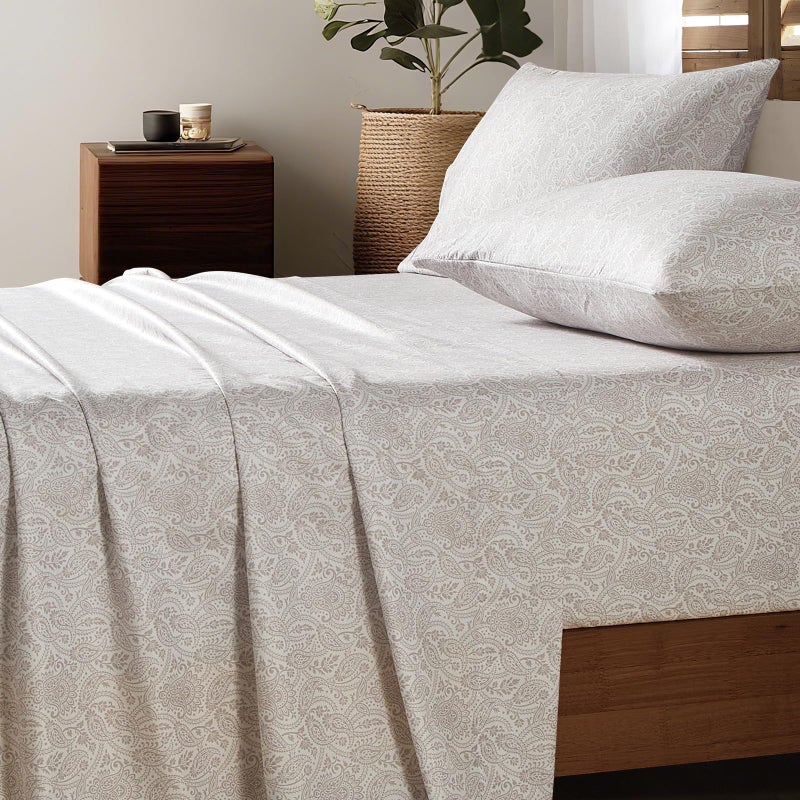HYPREST Boho Sheets, King Sheets Deep Pocket up to 18 Inch, Soft Shabby Chic Bed Sheets Patterned - Image 1