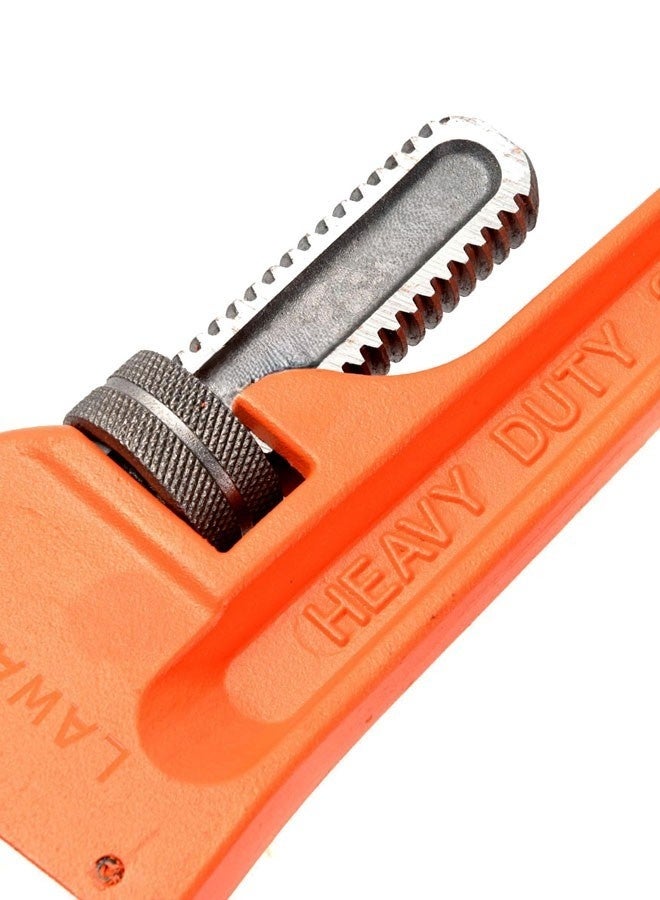 LAWAZIM Pipe Wrench - 18inch / 450mm Orange -Heavy Duty Adjustable Plumbing Wrench with Serrated Jaws and Non-Slip Handle -for Pipe Repairs, Maintenance, Installation, Workshop Use, & Home Improvement - Image 4