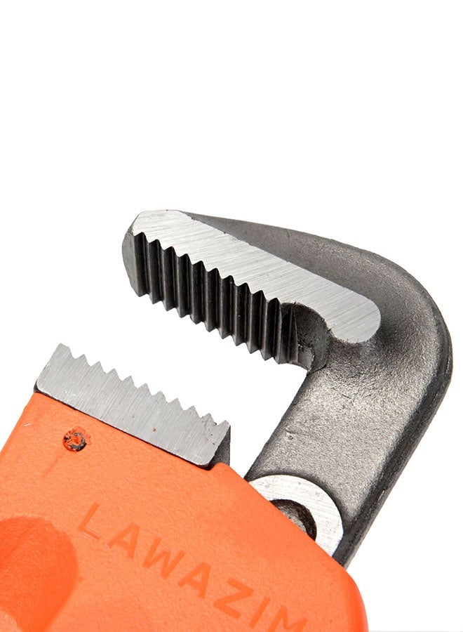 LAWAZIM Pipe Wrench - 18inch / 450mm Orange -Heavy Duty Adjustable Plumbing Wrench with Serrated Jaws and Non-Slip Handle -for Pipe Repairs, Maintenance, Installation, Workshop Use, & Home Improvement - Image 5