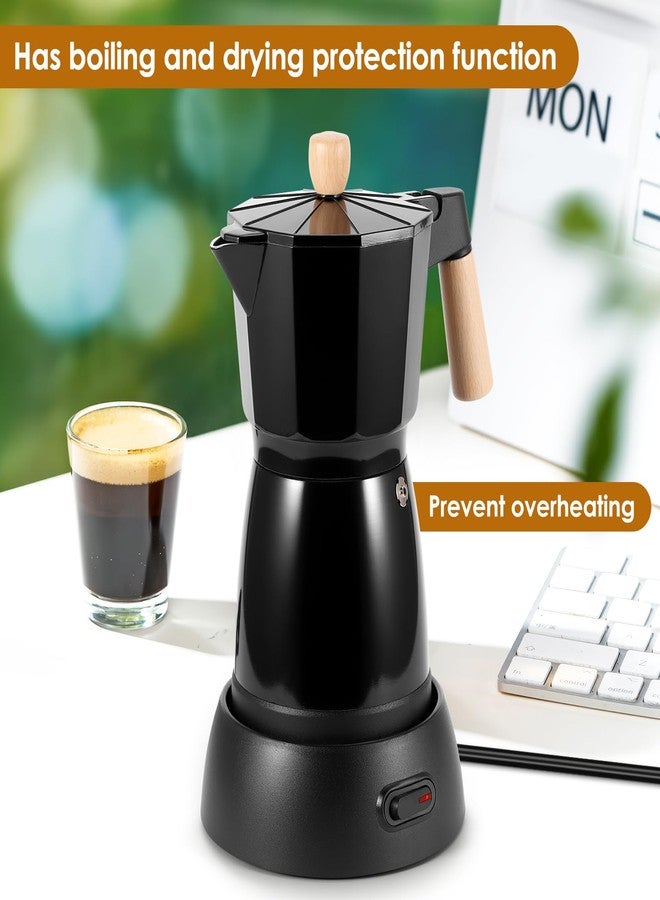 Houkiper Electric Espresso Coffee Maker, 6 Cup Coffee Pot with Detachable Base Portable Aluminum Italian Moka Maker Electric Moka Pot for Home Cafe Outdoor Office - Image 5