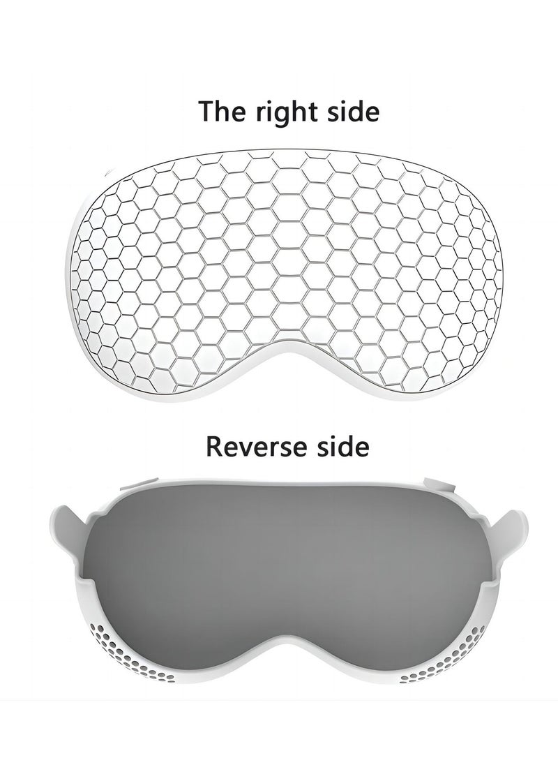 SYOSI - Compatible with Apple Vision Pro Case and Protective Cover Full Protective Cover for Vision Pro VR Headset 2024 Accessories Provides Superior Protection Against Scratches White - Image 1