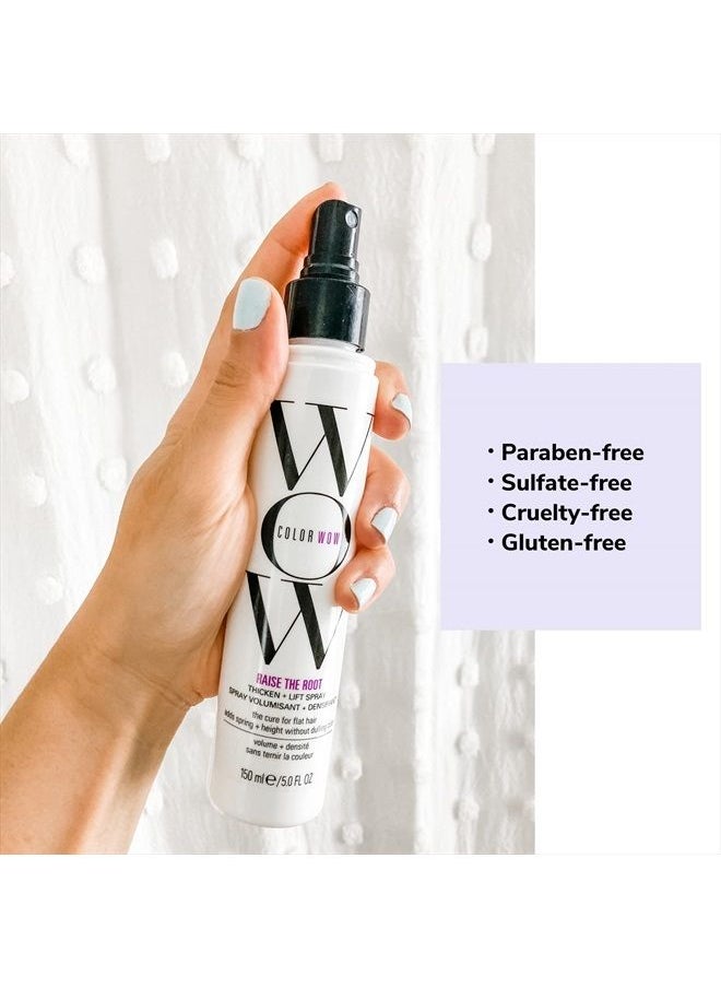 Color Wow بخاخ كولور واو رايز ذا روت ثيكين + ليفت - رفع الجذور طوال اليوم + حجم الشعر الرطب أو الجاف؛ لا تكون لزجة أو قاسية أبدًا؛ غير اصفرار حماية الحرارة؛ لجميع أنواع الشعر، وخاصة الشعر الناعم والمسطح 150  - Image 4